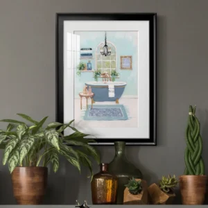 " Blue Bath I " Painting Print